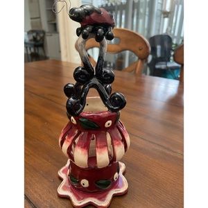 Candle holder/ceramic/Ladybug